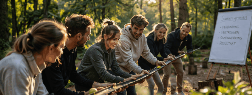 Teamuitje buiten activiteit